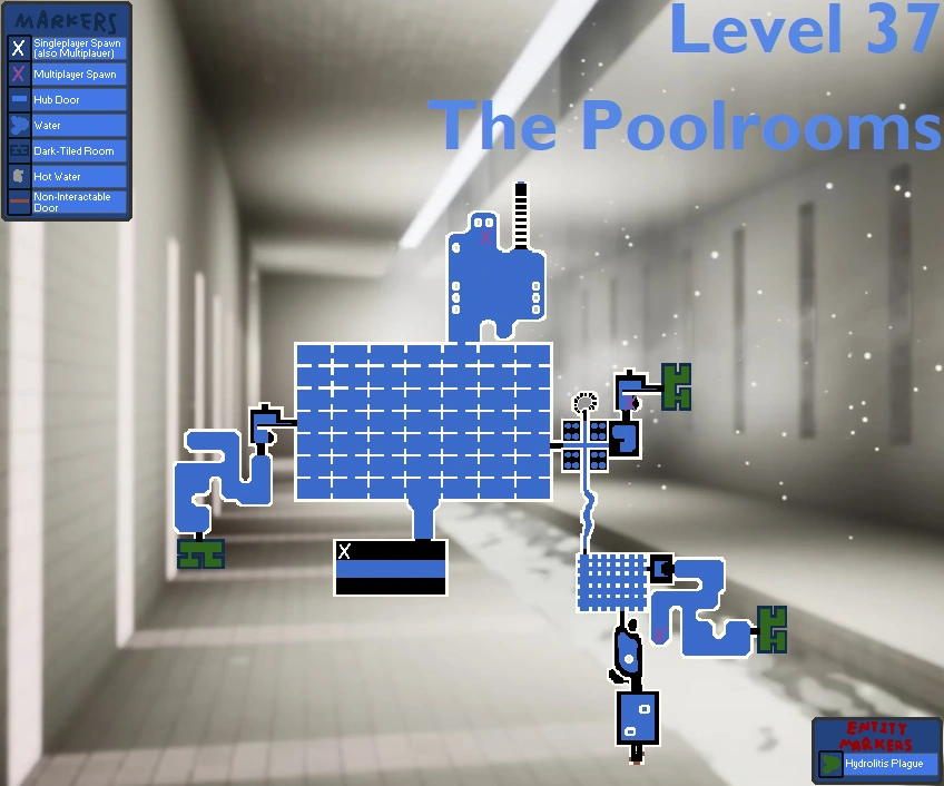 Escape the Backrooms: Level 37 - The Poolrooms & Deep Water Traps